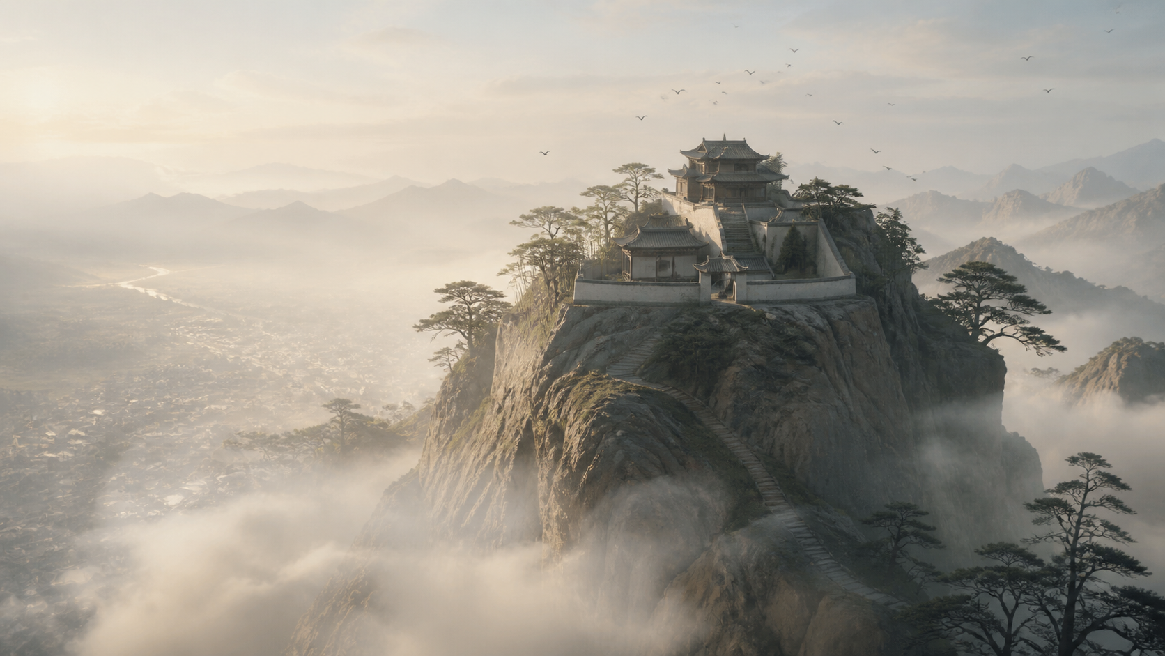 千福晓钟现代数字演绎图